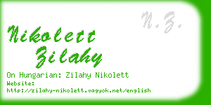 nikolett zilahy business card